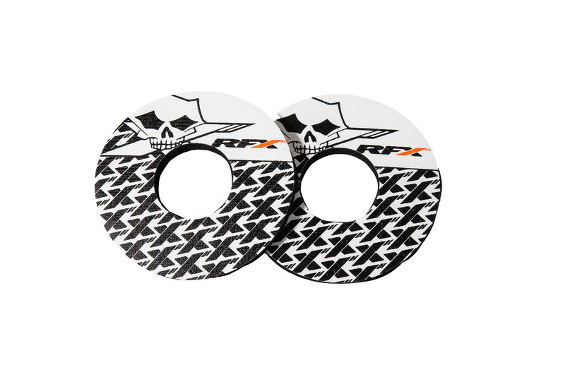 RFX SPORT GRIP PAIR X SKULL, WHT/BLK