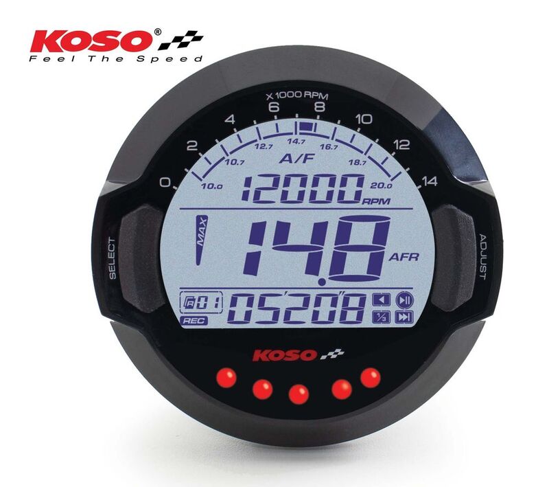 Koso Air/Fuel ratio meter & RPM data logger with BOSCHÂ® LSU 4.9 sensor
