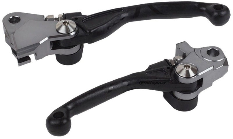 POLISPORT Pivot Unbreakable Lever Set Black - Husqvarna