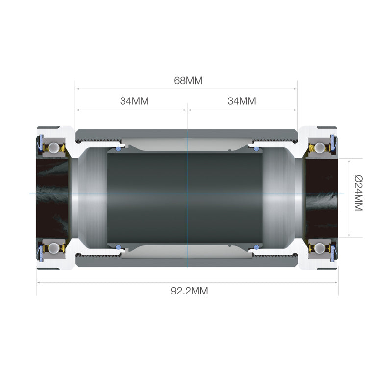 PROWHEEL Road Integrated Bottom Bracket 68mm