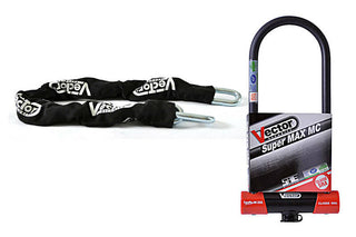 VECTOR Anti-Theft Kit - Security Chain 1.10m + MC Super MAX XXXL U-lock
