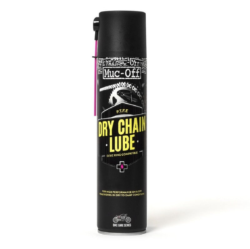 MUC-OFF Motorcycle Dry PTFE Chain Lube - Spray 400ml X12