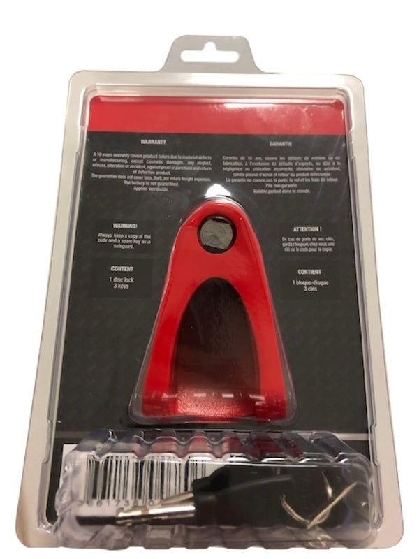 VECTOR Disc Lock SRA/ART4 - Red 30 pc.