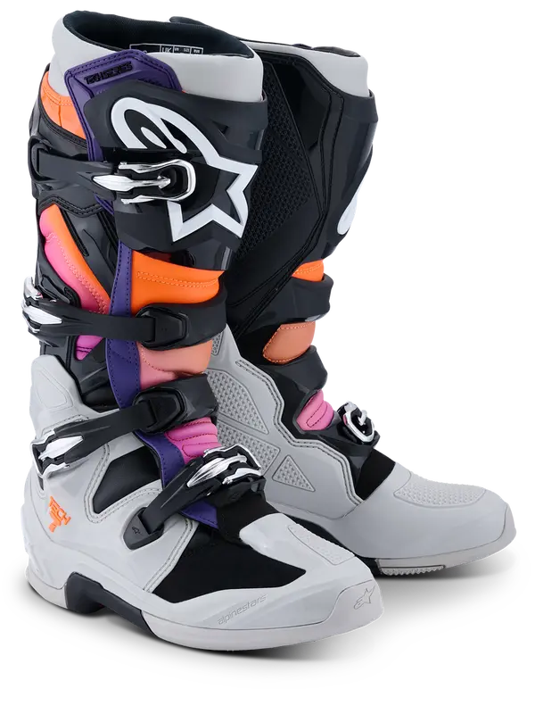 Laars TECH 7 Zwart/LT Grijs/Oranje Fluor/Magenta