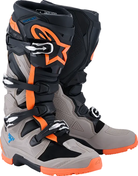 Laars TECH 7 ENDURO Zwart/WRM GRY/Oranje Fluor