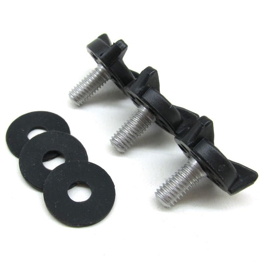 BELL MX-9 Peak Screw Kit 3 Pieces Silver