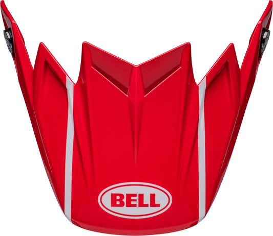 BELL Moto-9S Flex Off-Road Peak - Sprint Gloss Red/Black