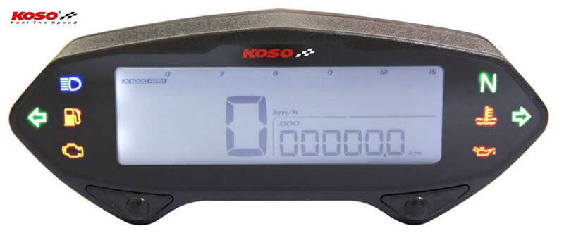 KOSO DB-01RN Multifunktionsmessgerät LCD Schwarz 