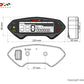 KOSO DB-01RN Multi-Function Meter LCD Black