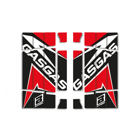 BLACKBIRD Dream Graphic 4 Radiator Louvers Graphic Kit Gas Gas