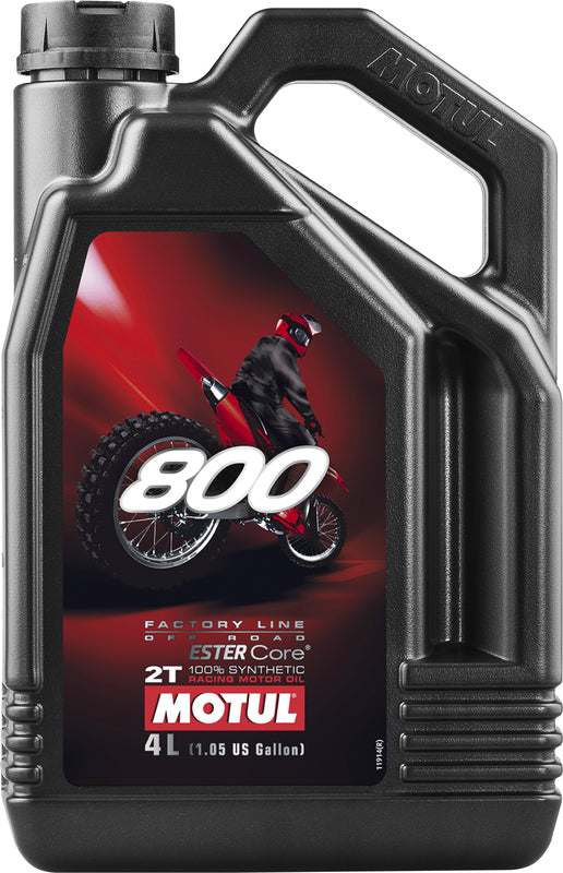 MOTUL 800 Factory Line Off-Road Racing 2T Motor Oil - 4L
