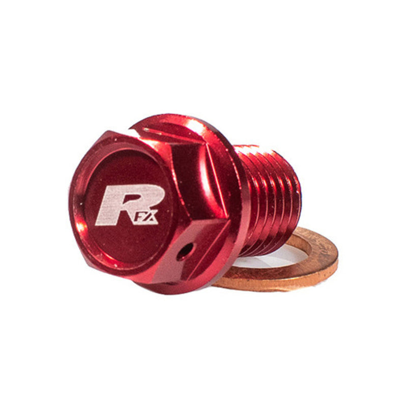 RFX MAGNETIC DRAIN BOLT, RED