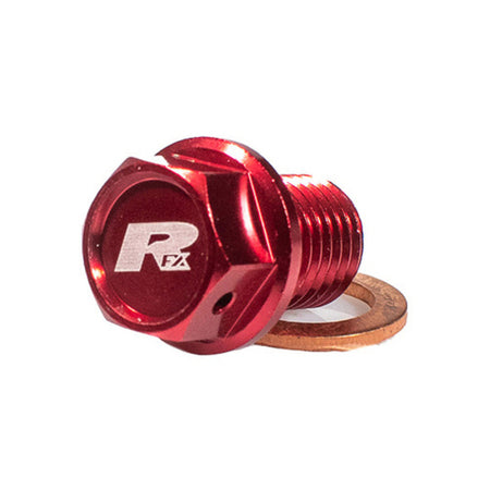 RFX MAGNETIC DRAIN BOLT, RED