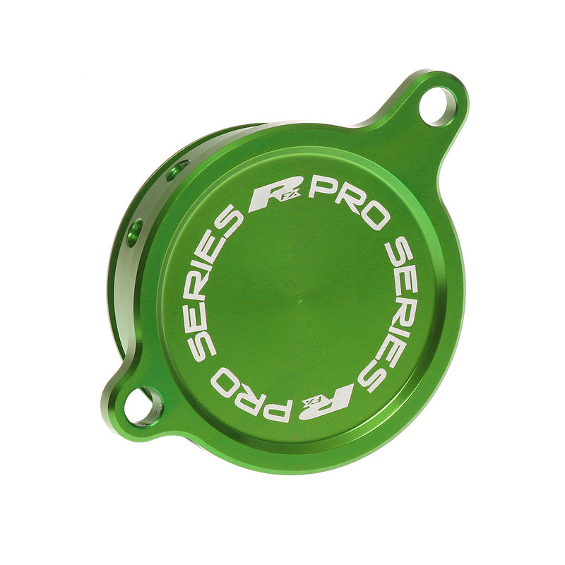 RFX PRO OIL FILTER COVER, GRN