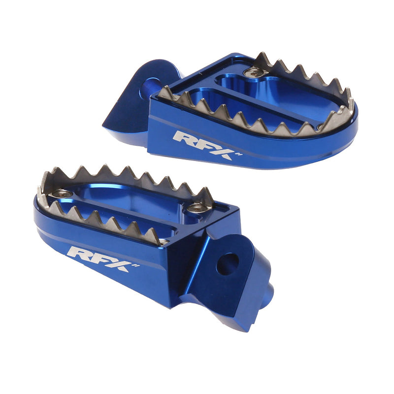 RFX PRO SHARK TEETH FOOTRESTS, BLU
