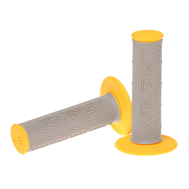 RFX Pro Series Dual Compound Grips Grey Centre (Grey/Yellow) Pair