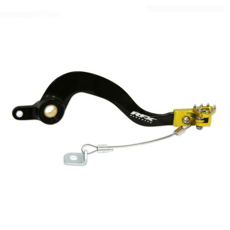 RFX Pro ST Rear Brake Lever (Black/Yellow) - Suzuki RM125