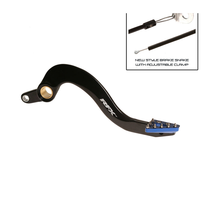 RFX Pro ST Rear Brake Lever (Hard Anodised Black/Blue) - Yamaha YZF/WRF 250