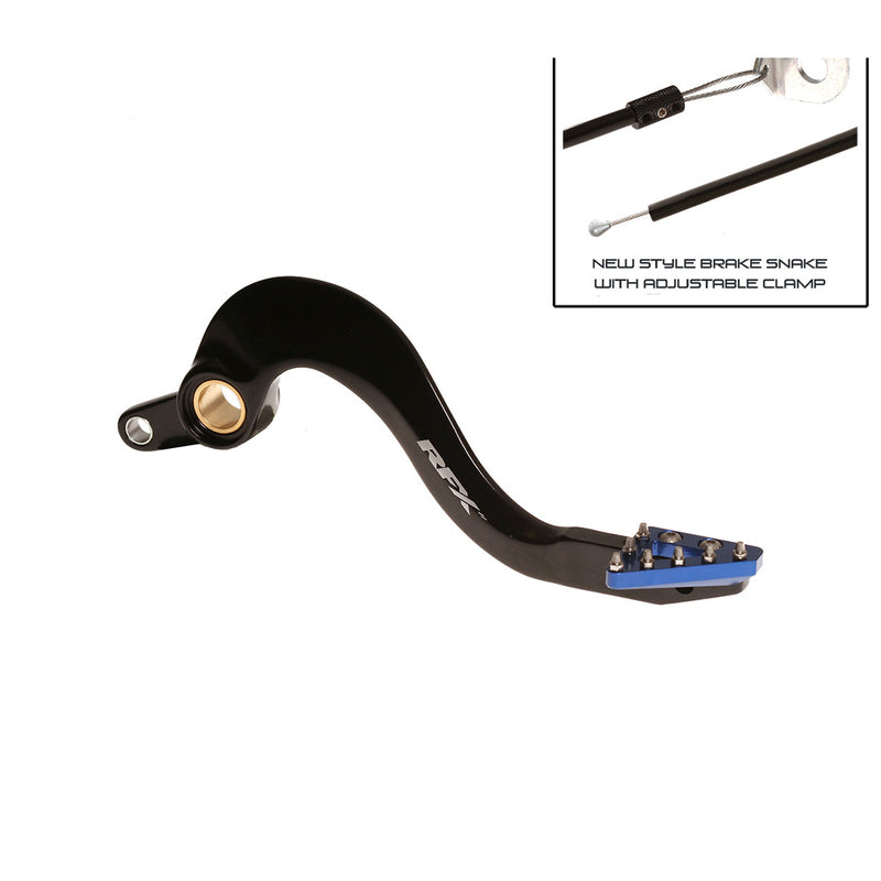 RFX PRO SOLID-TIP BRAKE PEDAL, BLK/BLU