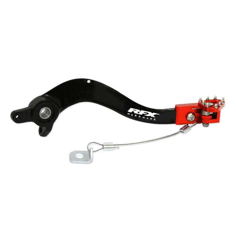 RFX PRO FLEXI-TIP BRAKE PEDAL, BLK/ORG