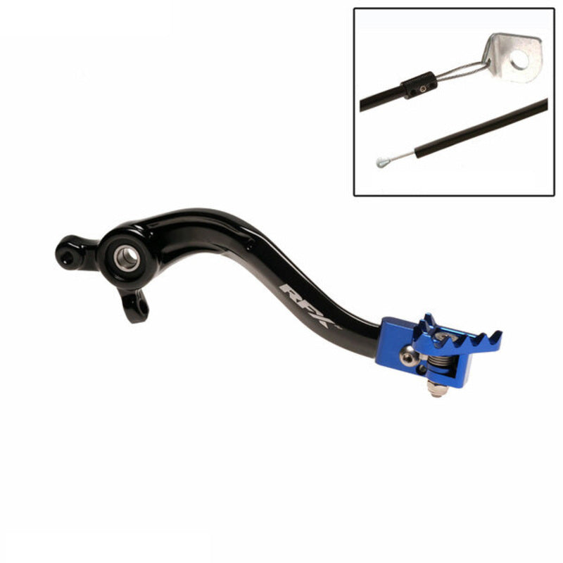 RFX Pro ST Rear Brake Lever (Black/Blue) - Husqvarna TC65