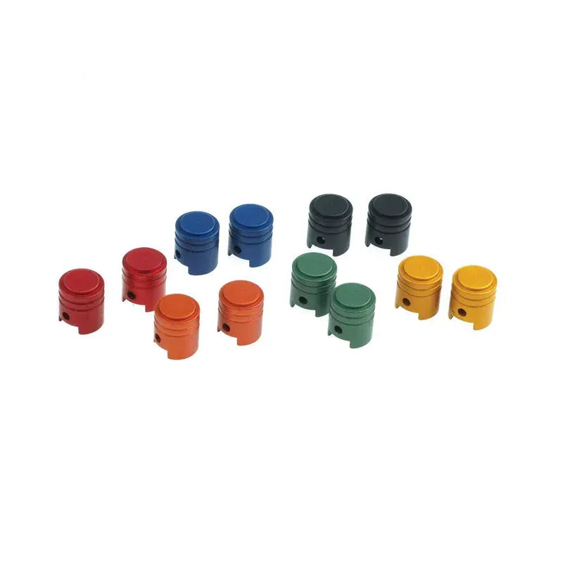 RFX SPORT PISTON VALVE CAPS 2PCS, RED