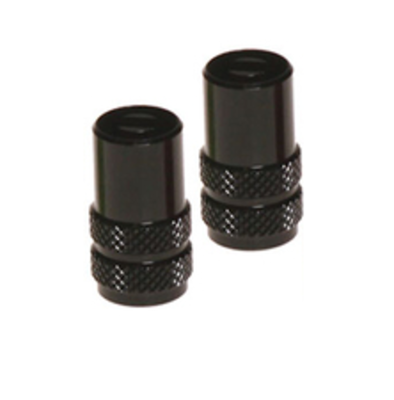 RFX SPORT VALVE CAPS INC KEY 2PCS, BLK