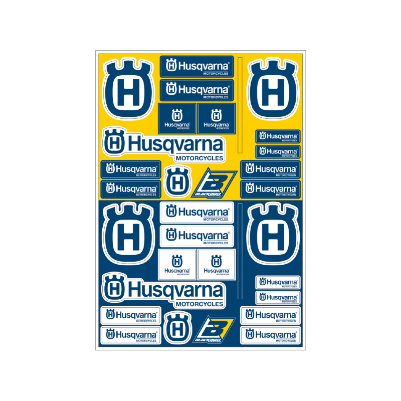 BLACKBIRD PVC Stickers Sheet - Husqvarna