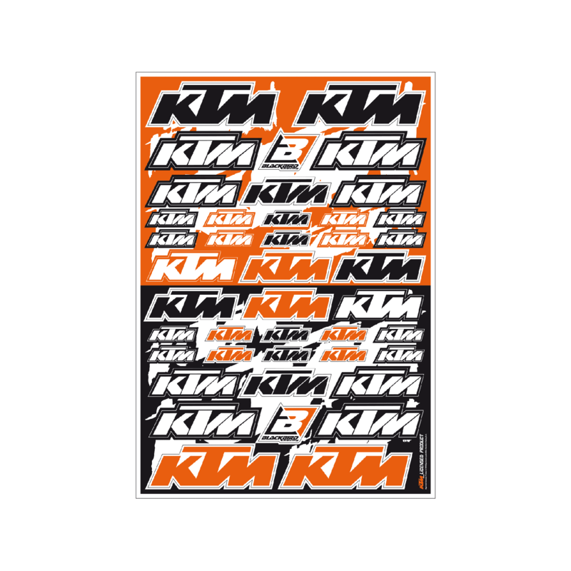 BLACKBIRD PVC Stickers Sheet - KTM