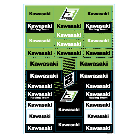 BLACKBIRD PVC Stickers Sheet - Kawasaki