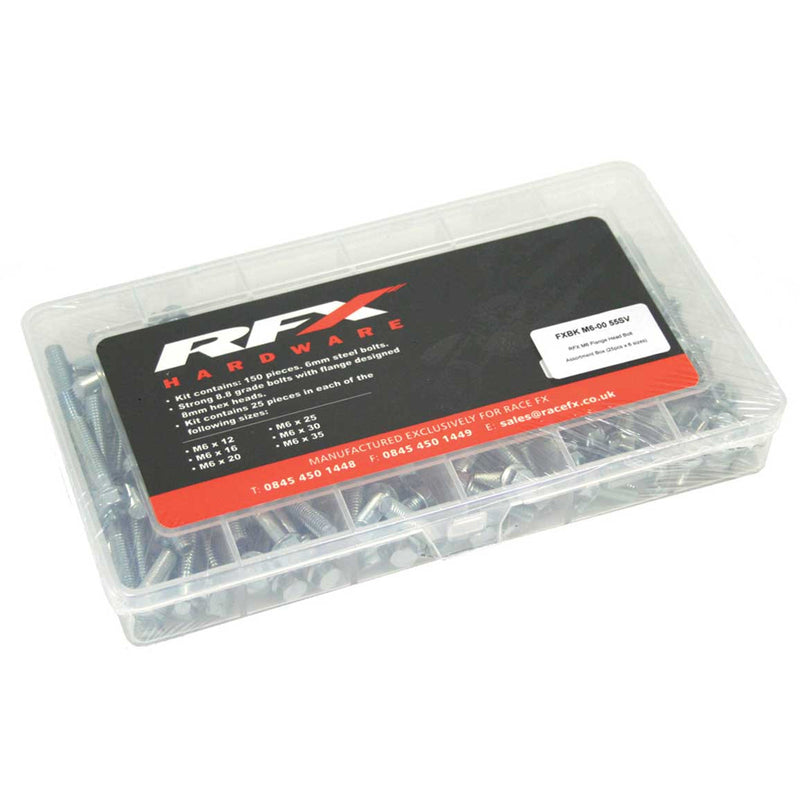 RFX M6 FLANGE HEAD BOLT ASSORTMENT BOX,