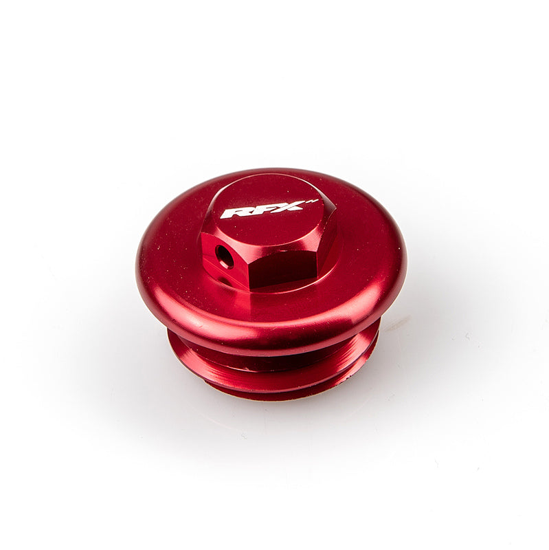 RFX RACE OIL FILLER PLUG, RED