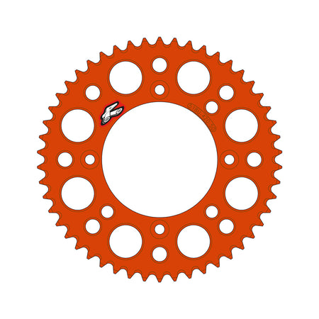 Rear sprocket RENTHAL Aluminium Self cleaning - 420