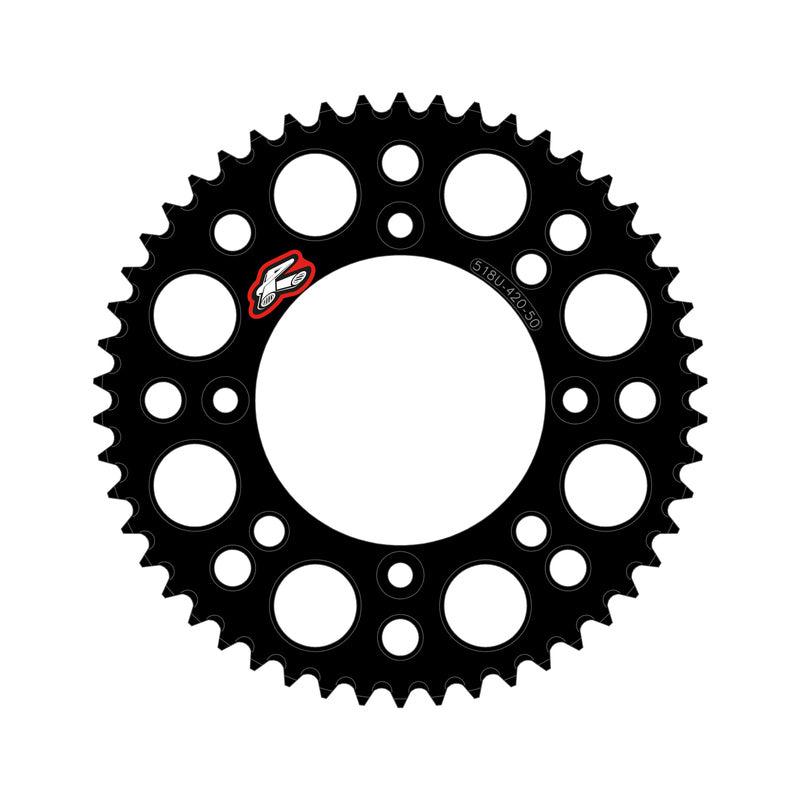 Rear sprocket RENTHAL Aluminium Self cleaning - 420