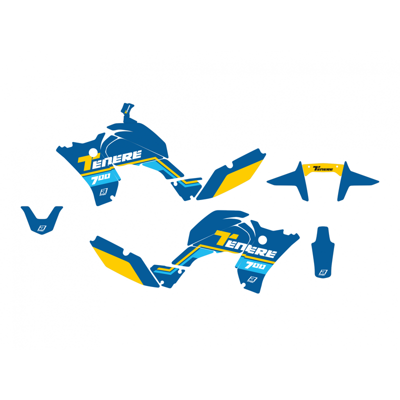 BLACKBIRD Rally Ride Graphic Kit - Blue