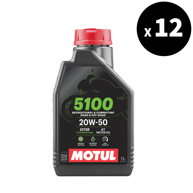 MOTUL 5100 4T Motor Oil - 20W50 1L x12