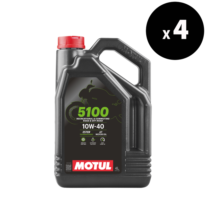 MOTUL 5100 4T Motor Oil - 10W40 4L x4
