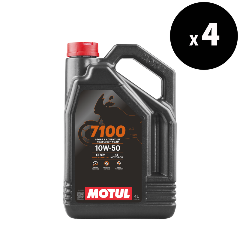 MOTUL 7100 4T Motor Oil - 10W50 4L x4