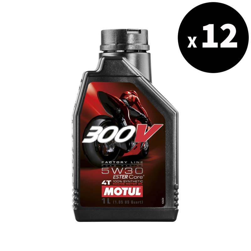 MOTUL 300V Factory Line Road Racing 4T Motor Oil - 5W30 1L x12