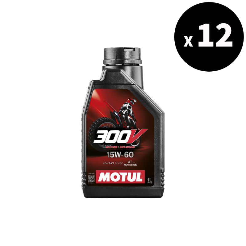 MOTUL 300V Factory Line Off Road Racing 4T Motor Oil - 15W60 1L x12