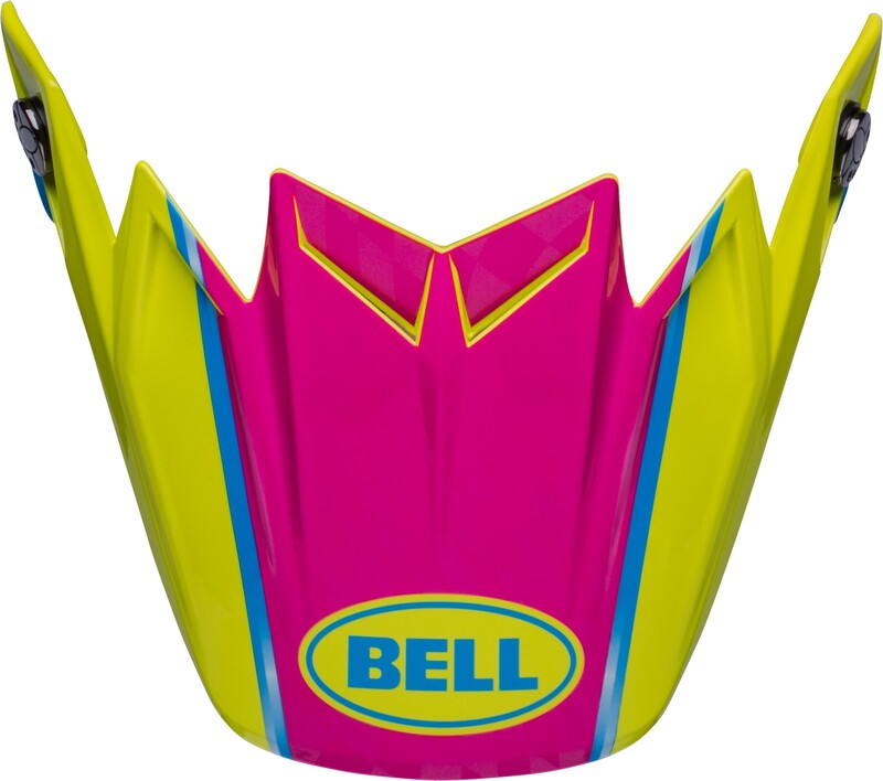 BELL Moto9 Flex SPRITE Off-Road Peak - Sprite Yellow/Magenta