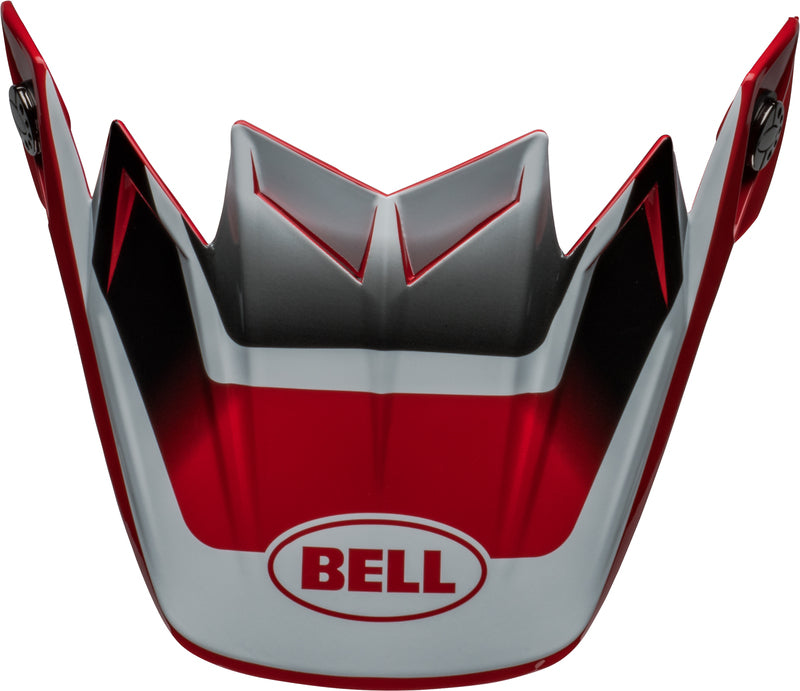 BELL Moto-9S Flex Peak - Rail Gloss Red/White
