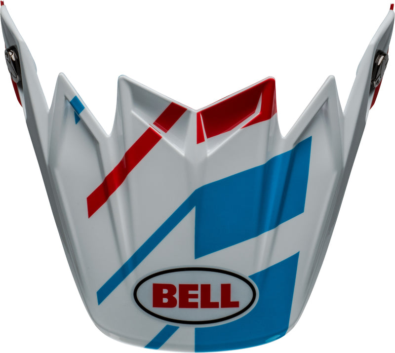 BELL Moto-9S Flex Peak - Banshee Gloss White/Red