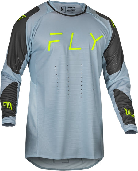 FLY RACING Evolution DST Jersey - Ice Grey/Charcoal/Neon Green
