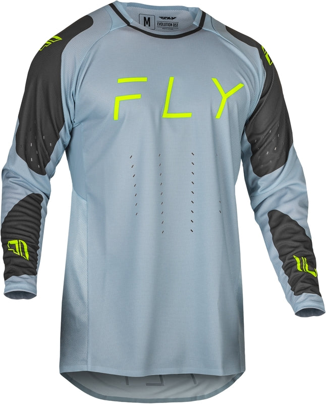 FLY RACING Evolution DST Jersey - Ice Grey/Charcoal/Neon Green