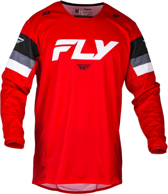 FLY RACING Kinetic Prix Jersey - Red/Grey/White