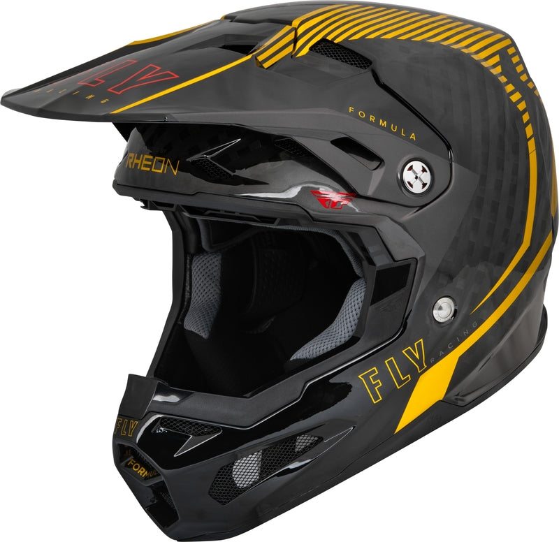 FLY RACING Formula Carbon Tracer Helmet - Gold/Black