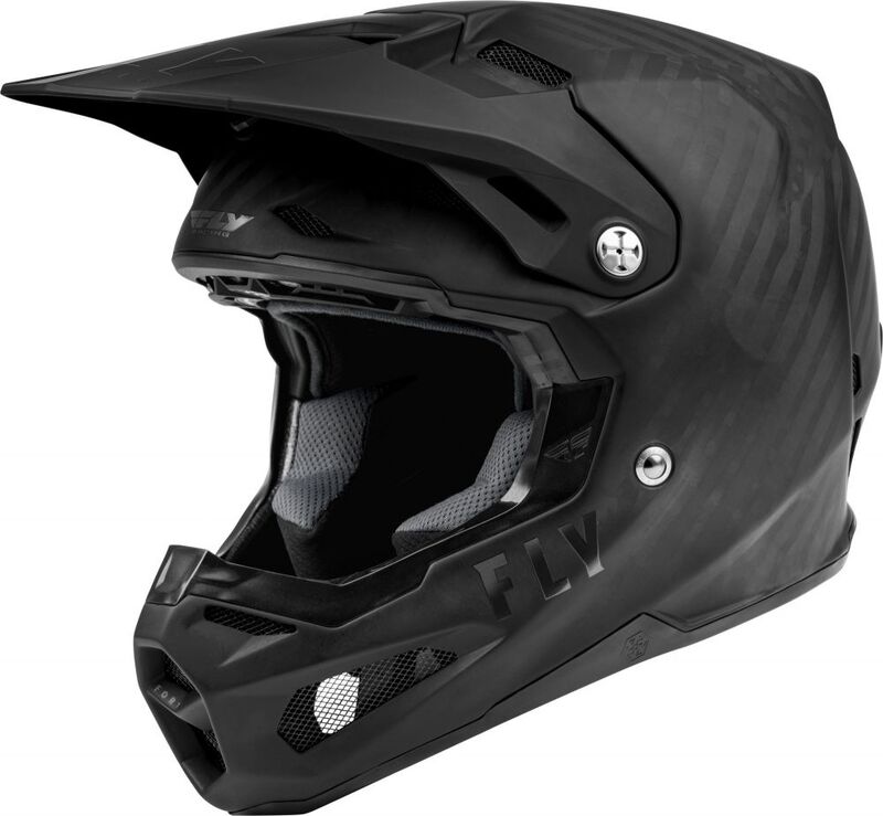 FLY RACING Formula Carbon Youth Helmet  - Matte Black Carbon