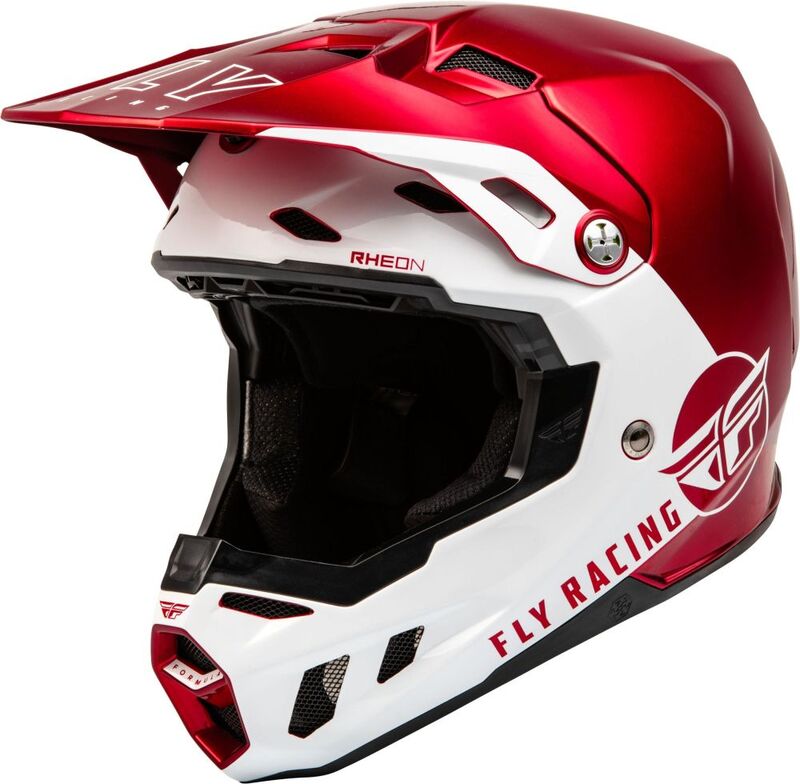 FLY RACING Formula CC Centrum Helmet Metallic Red/White MD