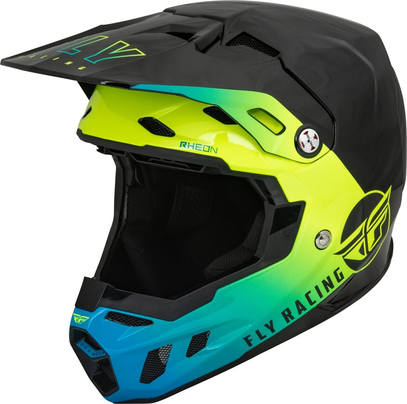 FLY RACING Formula CC Centrum Helmet - Black/Blue/Hi-Vis
